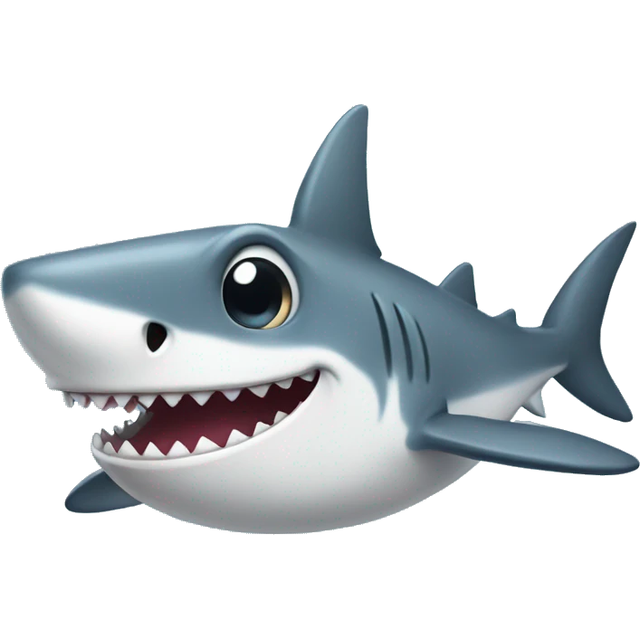 cute shark emoji