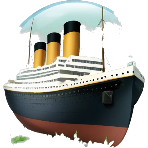 titanic in a terrarium emoji