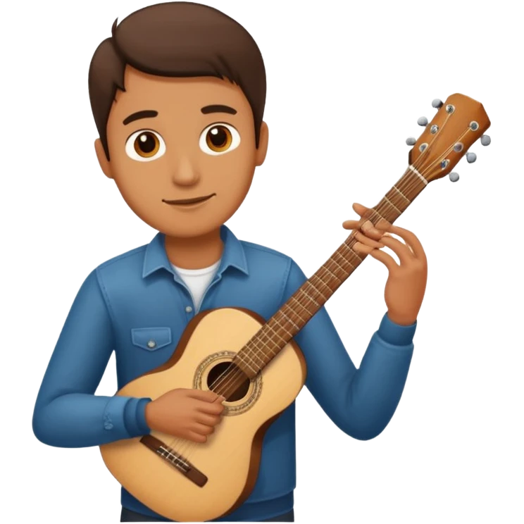 man holding guitar emoji