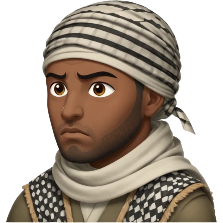 angry Iraqi, in profile emoji