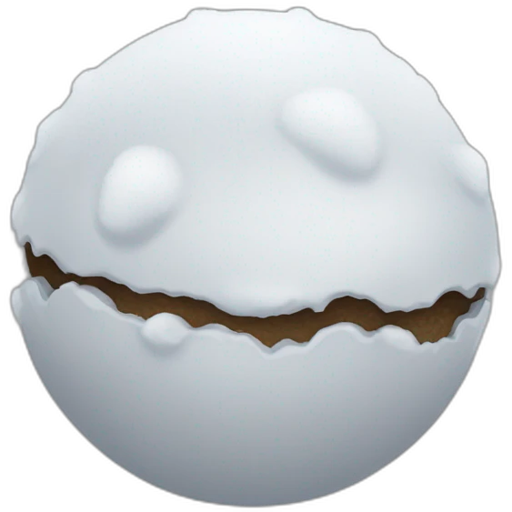 boule de neige qui s'écrase  emoji