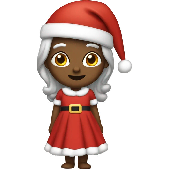 Santa wearing a dress  emoji