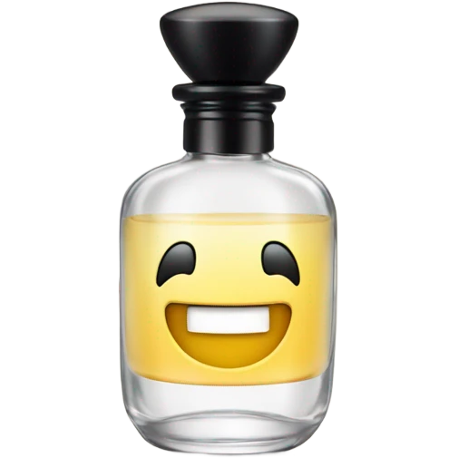 smiling perfume face with black cap emoji