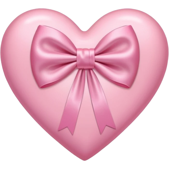 pink heart with light pink bow emoji