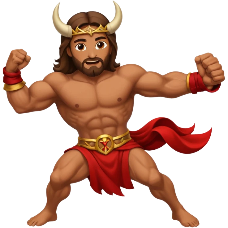 Jesus defeated the devil emoji