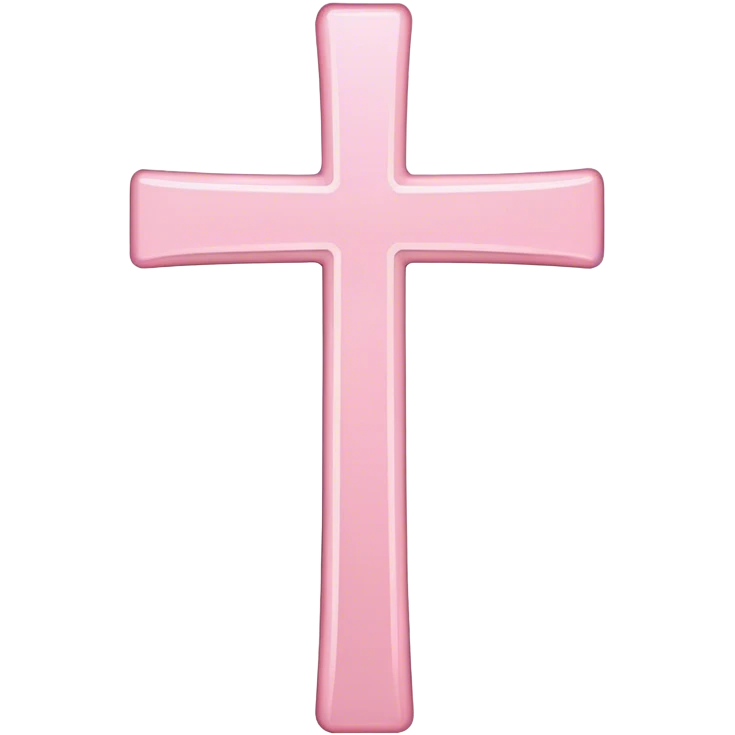 light pink skinny cross emoji