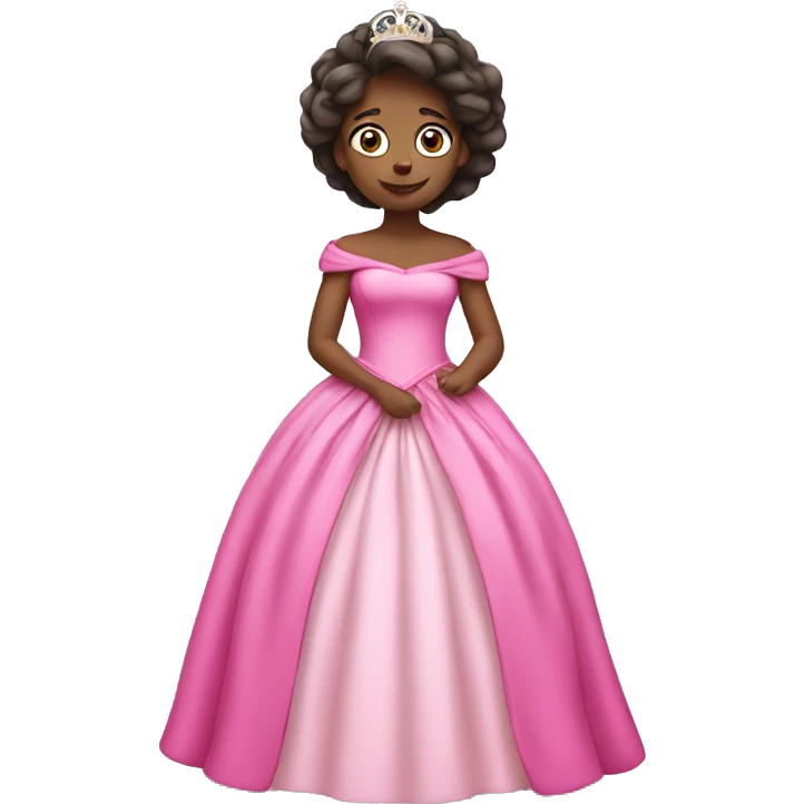Princess with pink dress emoji