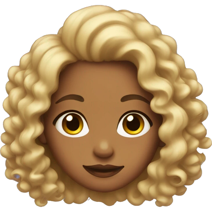 Girl with curls emoji