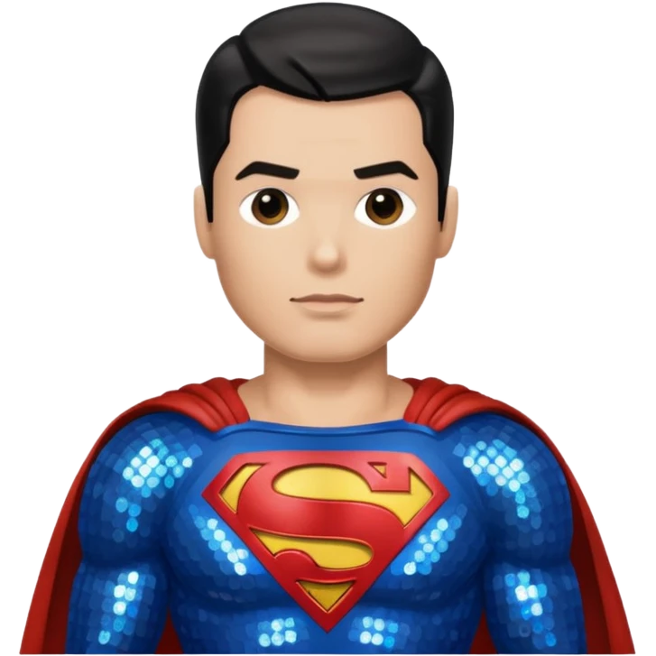 Superman with Sequin Outfit emoji