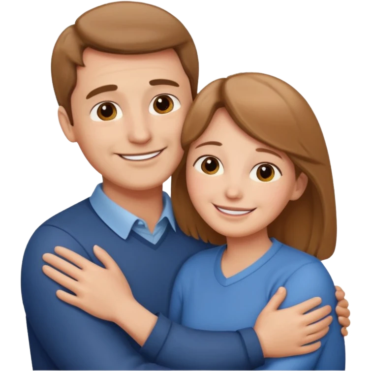 abrazar a mi papa mama emoji