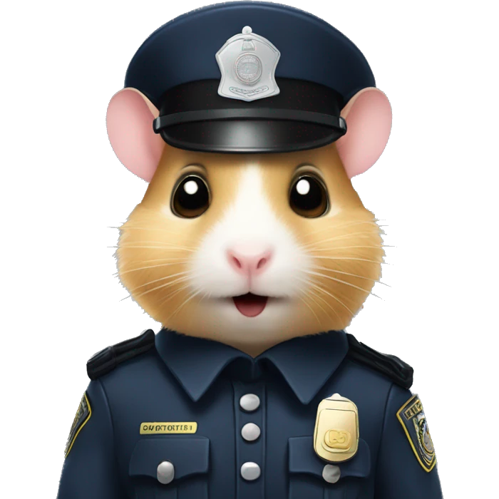 hamster cop emoji