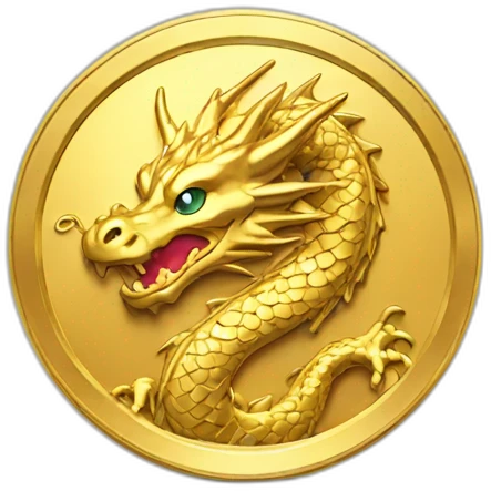 dragon gold coin emoji
