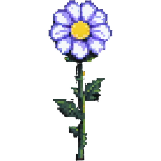 flower in pixel art style emoji