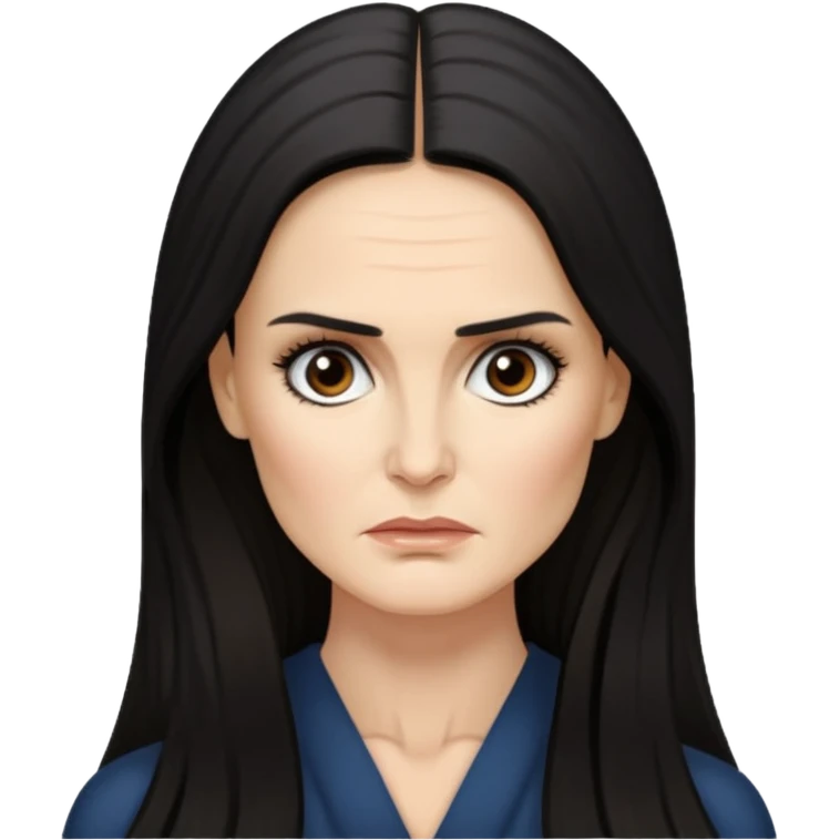 Demi Moore serious emoji