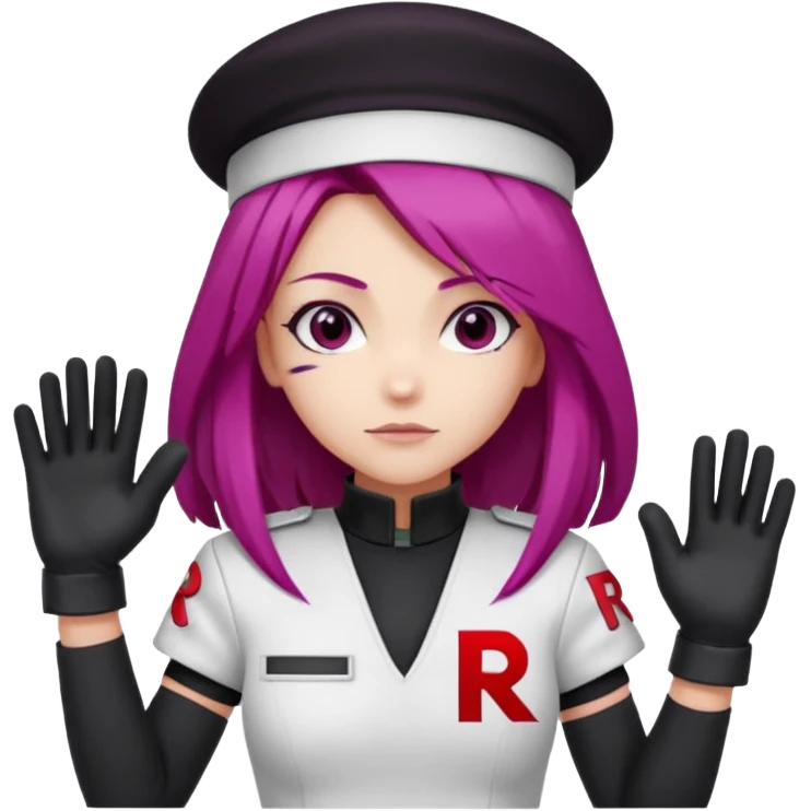 Jessie from Team Rocket style emoji
