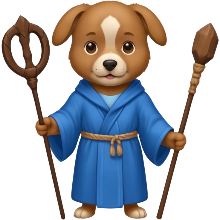 Dog wizard emoji