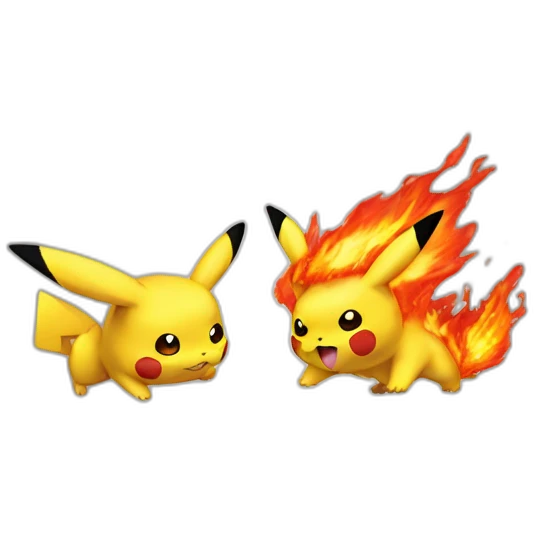 pikachu  et draceufeu emoji