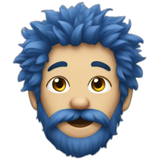 hairy blue toe emoji