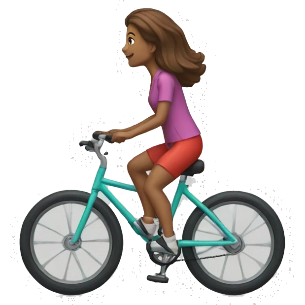women riding unicycle emoji
