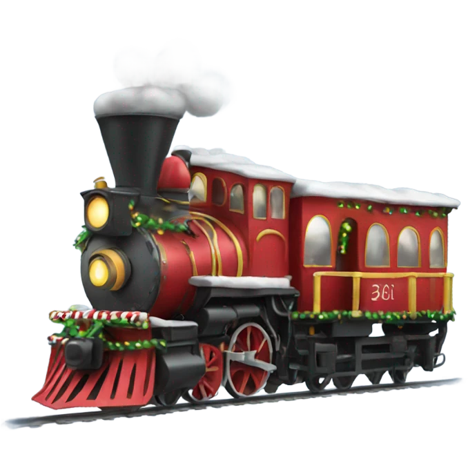 holiday train emoji