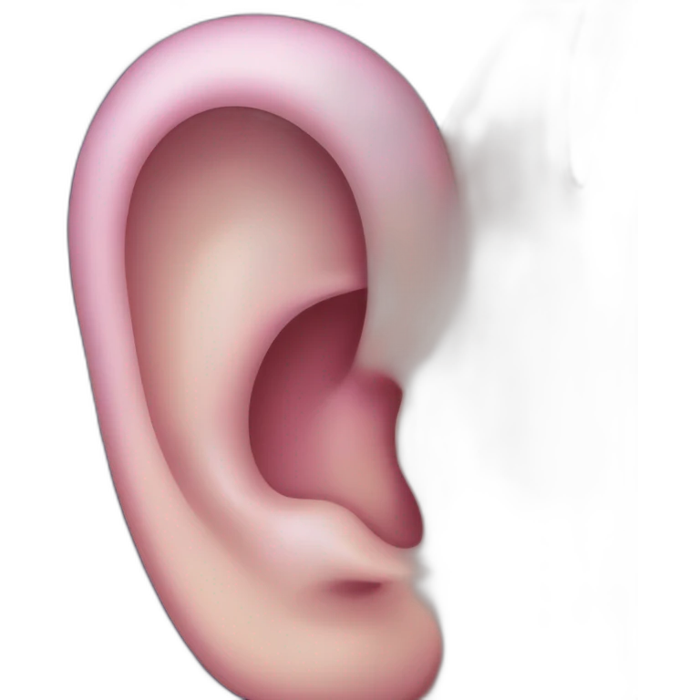 purple ear emoji