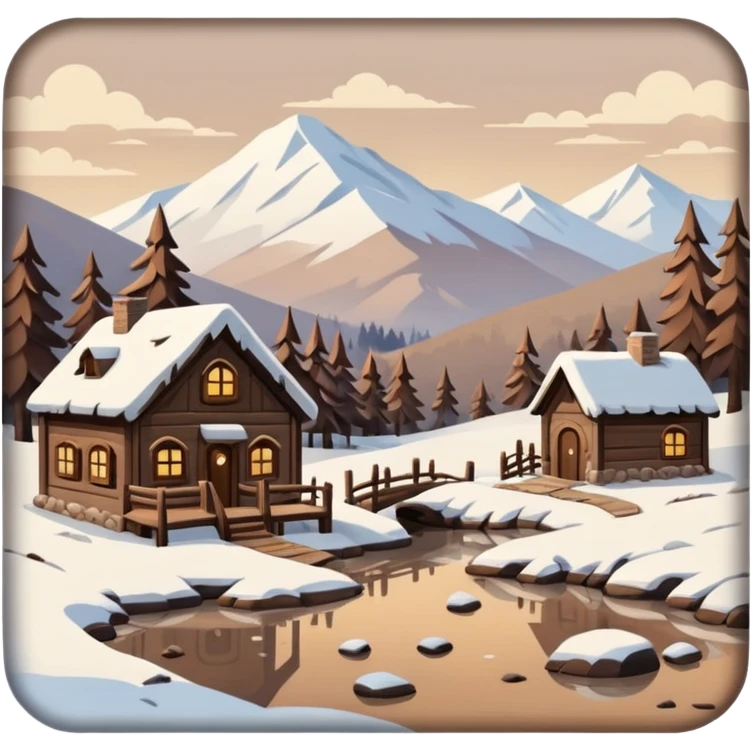 Brown winter aesthetic  emoji