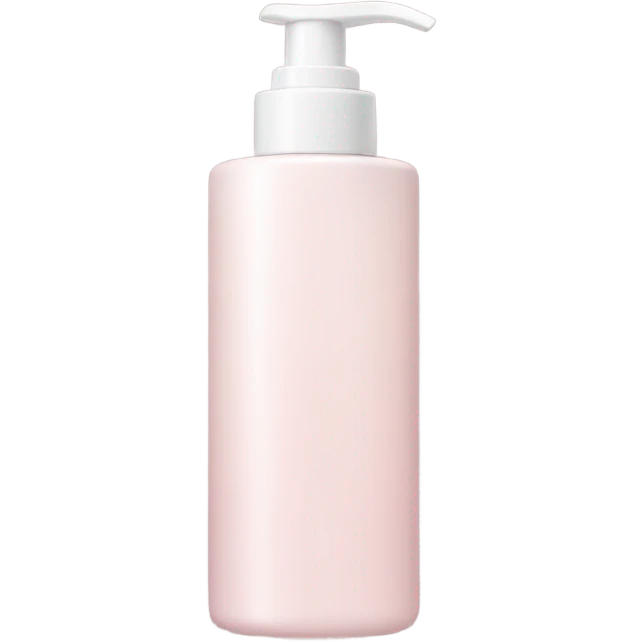Pale pastel pink face wash bottle emoji