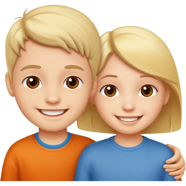 İkiz çocuk emoji