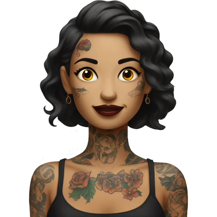 tattooed-woman, make this without tattoo emoji