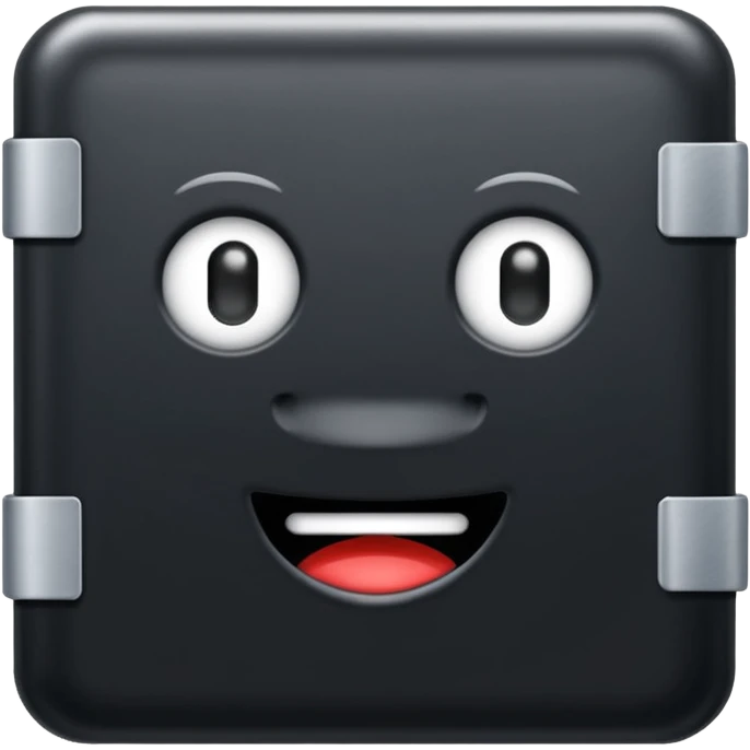 Black freezer emoji