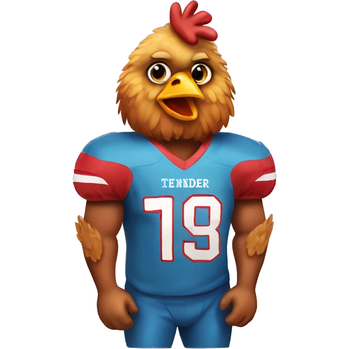 chicken tender wearing a 24 football jersey  emoji
