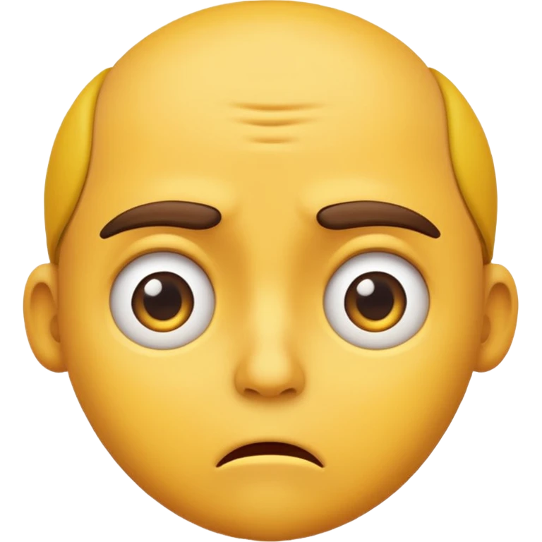 A realistic worried emoji emoji