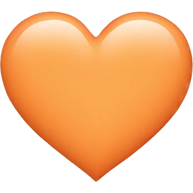 Pastel orange heart emoji