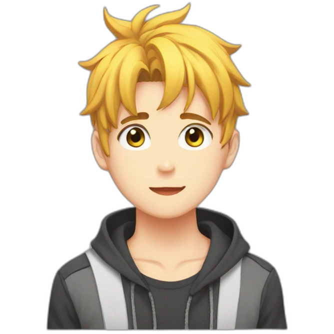 Hot boy anime emoji