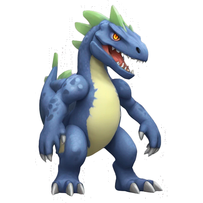  Cool Edgy Digimon-Fakemon-Dinosaur with edgy markings full body emoji