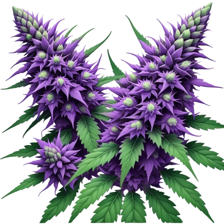 Purple marijuana emoji
