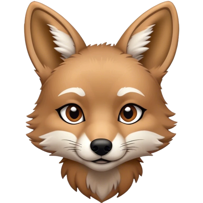 Sitting coyote pup cute  emoji