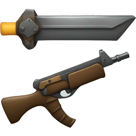 a weapon It has a letter on it  RH emoji
