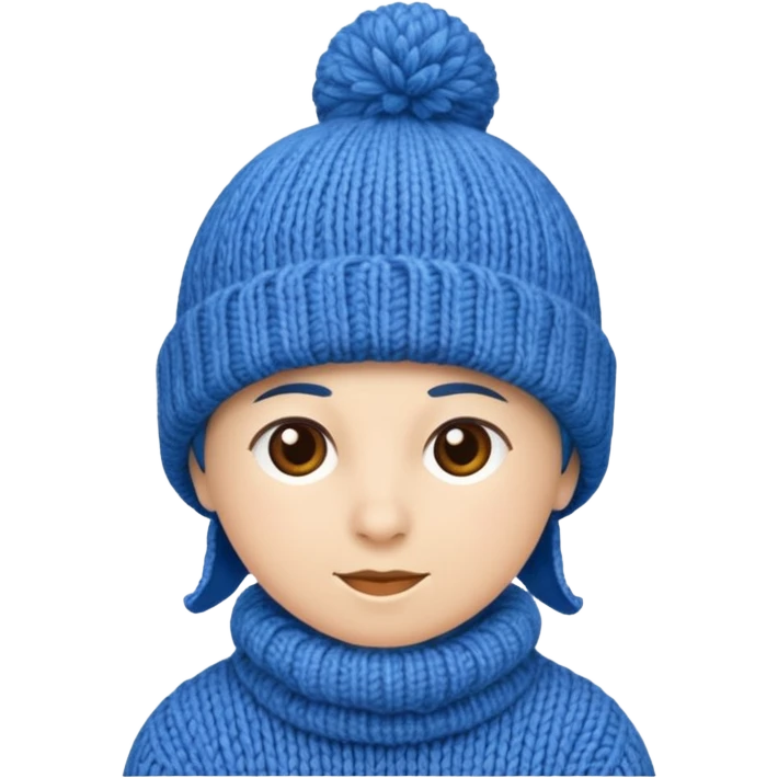 Blue hat  emoji
