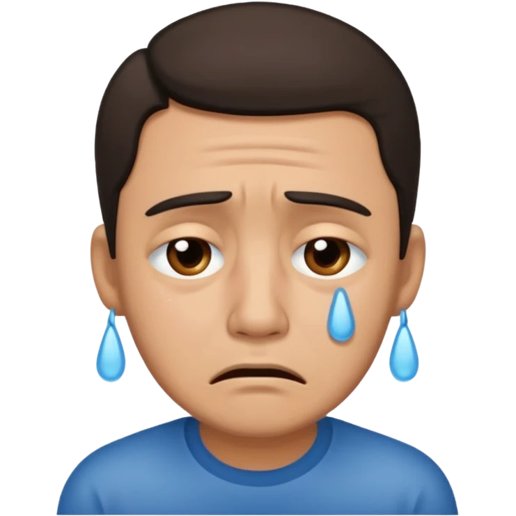 Crying Hispanic man  emoji