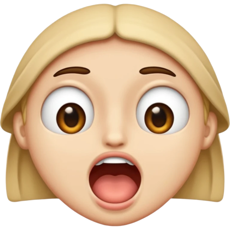 😂😮 mische die zwei emojis (von apple) so das bis auf dem mund alles so ist wie beim ersten und der mund ist wie der zweite emoji