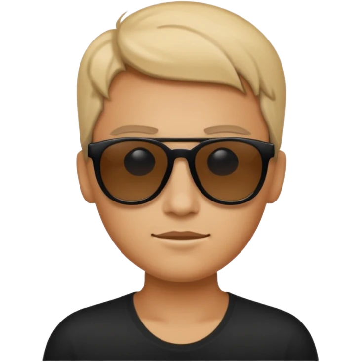 but black sunglasses emoji