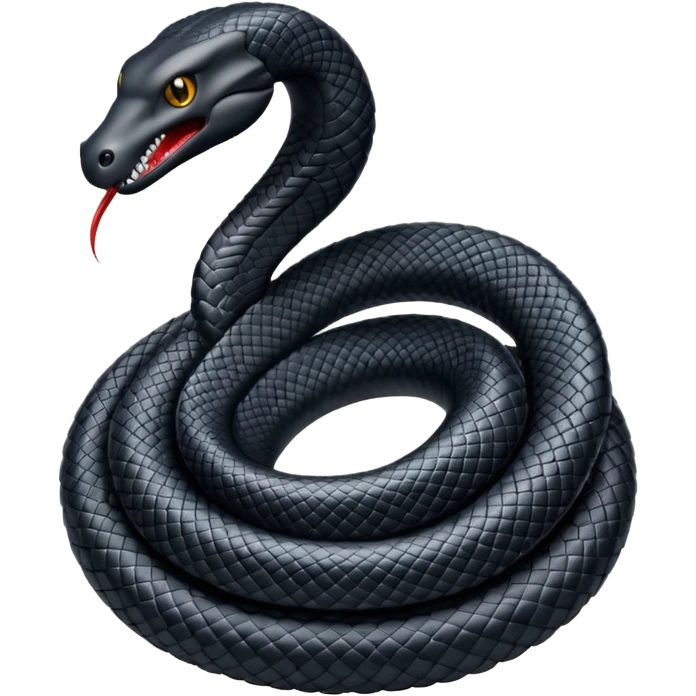 Black cobra emoji emoji