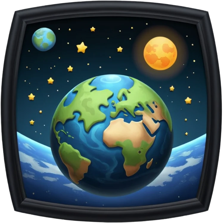 The planet with a roof emoji