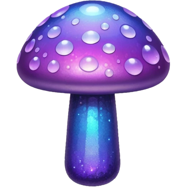glitter purple mushroom emoji