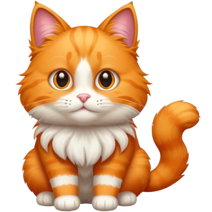 A orange cat emoji