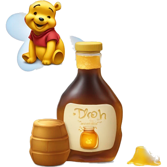 Winnie the Pooh with honey  emoji