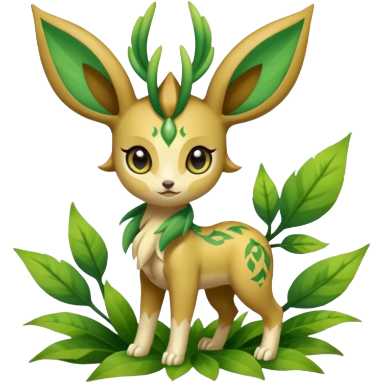 Meloetta-Leafeon-Pokémon-Fakémon-creature emoji
