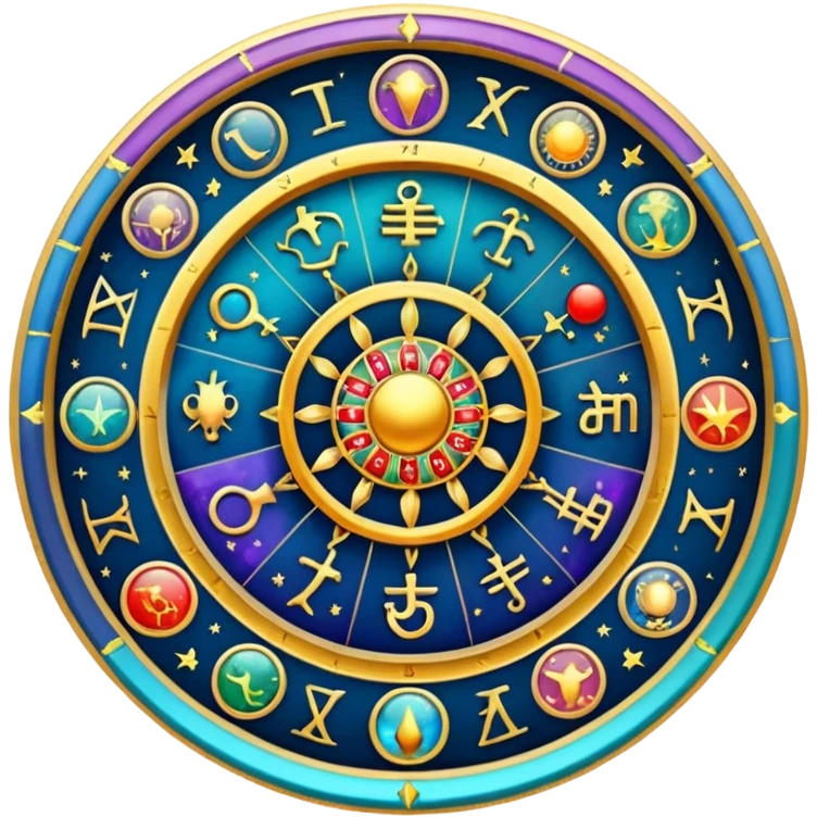 astrology zodiac signs wheel emoji