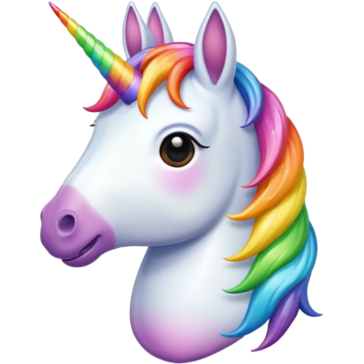 Un unicornio vomitando emoji